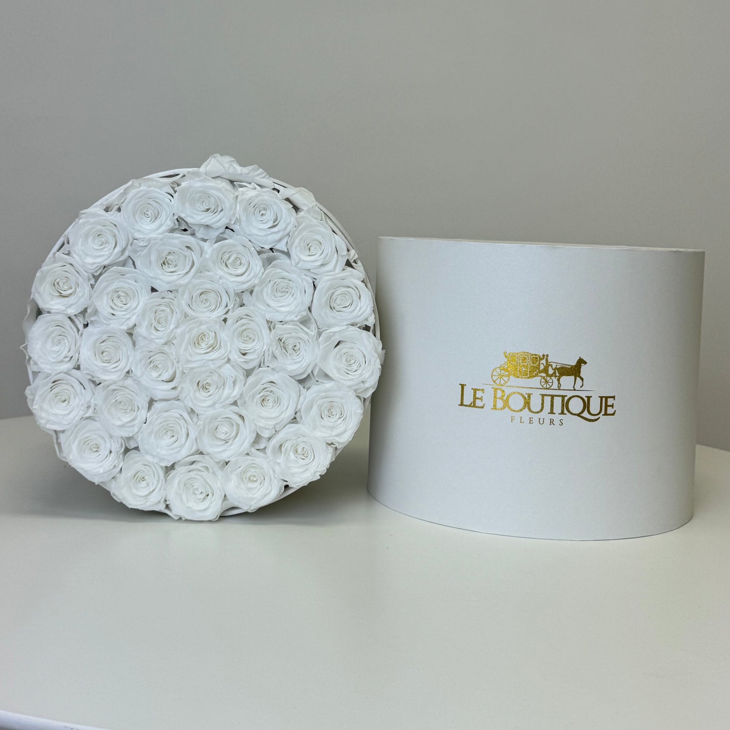 Le Round Box white Large