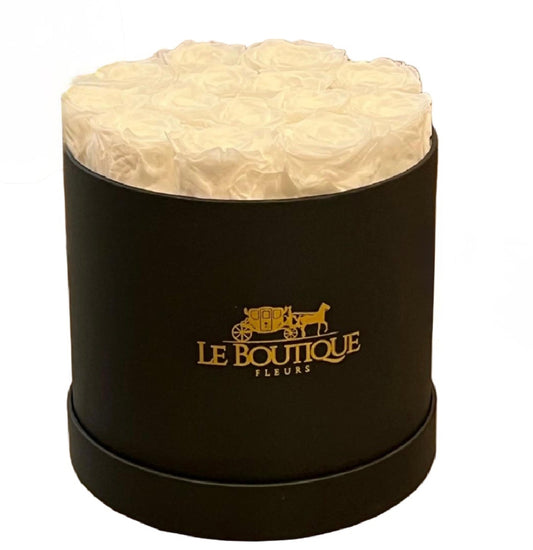 Le Round Box Black and White Large